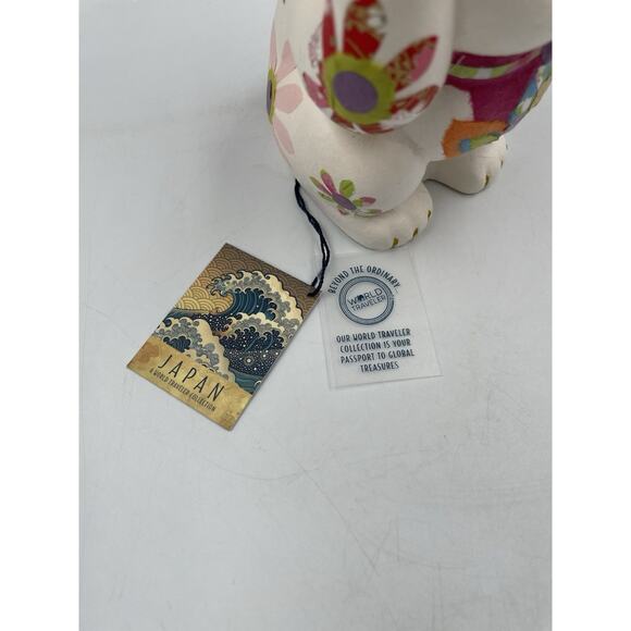 NEW 5” Hand Made Paper Mache Kyugetsu Doll Cat “Maneki-Neko” Made In Japan - Picture 8 of 8